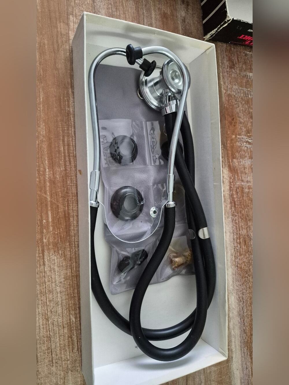 Vintage Sprague Rappaport LAB600 Stethoscope - 5 Interchangeable Spring Lock Che